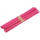 Fagots de bois fuchsia déco 13 cm les 4