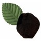 Pétale noire en tissu avec feuilles les 100