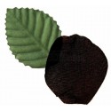 Pétales noires en tissu avec feuilles les 100