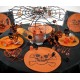 Noeud Strip Halloween Orange Noir ambiance halloween