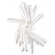 Noeud Froufrou autocollant blanc 14 cm