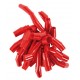 Noeud Froufrou autocollant rouge 14 cm