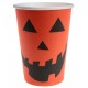 Gobelet carton citrouille Halloween les 10