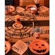 Assiette carton citrouille Halloween 22.5 cm les 10