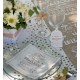 Serviette de table je t'aime blanche papier les 20