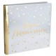 Livre d'or Joyeux anniversaire blanc et or