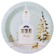 Assiettes carton Village de Noël 22.5 cm les 10