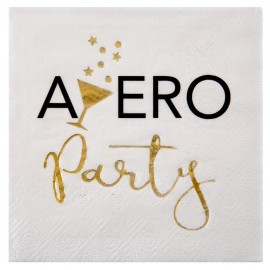 Serviette de table apéro party papier les 20