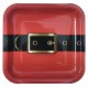 Assiettes carton ceinture père Noël 23 cm les 10