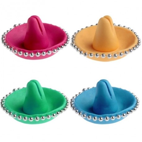 Marque-place chapeau mexicain Sombrero les 4