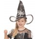 Chapeau sorcière noir fille avec araignée Halloween