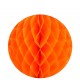 Boules papier alvéolé orange 20 cm les 2