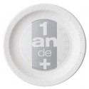 Assiettes carton anniversaire 1 an de plus 22.5 cm les 10