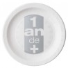 Assiettes carton anniversaire 1 an de plus 22.5 cm les 10