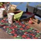 Chemin de table houx de Noël intissé 5 M