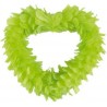 Coeur Vert Anis en Plumes 