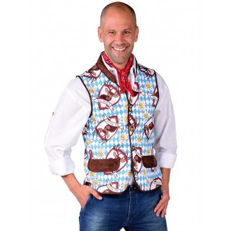 Déguisement Gilet Tyrolien Alm Hirsch homme luxe