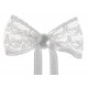 Mini noeud dentelle blanche les 10