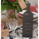 Marque table ardoise bouteille de vin 29 cm