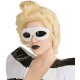 Lunettes Lady Gaga blanches femme