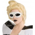 Lunettes Lady Gaga blanches femme