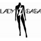 Lunettes Lady Gaga Rectangle Noir Imprimé Gaga 