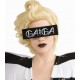 Lunette lady gaga Rectangle Noir Imprime gaga