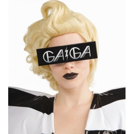 Lunette lady gaga Rectangle Noir Imprime gaga