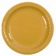 Assiettes carton laqué or 23 cm les 10