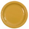 Assiettes carton laqué or 23 cm les 10