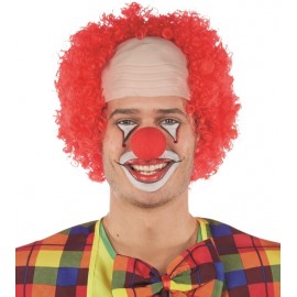 Perruque clown rouge homme