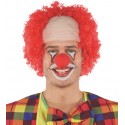 Perruque clown rouge homme