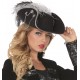 Chapeau pirate noir femme luxe