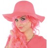 Chapeau hippie fluo rose femme