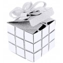 Boîte cube de Noël blanc