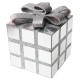 Cube décoration Noël argent