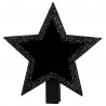 Ardoises étoile noire pailletée sur pince les 4