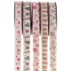 Assortiment rubans de Noël adhésifs 2 M les 5