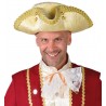 Chapeau tricorne or homme luxe