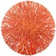 Set de table raphia orange 34 cm les 4
