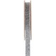 Ruban velours argent pailleté autocollant 10 mm x 1 M