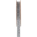 Ruban velours argent pailleté autocollant 10 mm x 1 M
