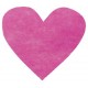 Confettis Coeurs Fuschia Non Tisse 