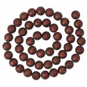 Guirlande boules pailletées chocolat 120 cm