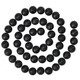 Guirlande boules pailletées noires 120 cm