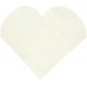 Serviettes de Table Coeur Blanc