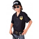 Déguisement chemise policier garçon luxe