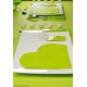 Serviettes de Table Coeur Mariage