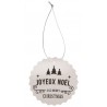 Etiquettes Joyeux Noël Merry Christmas avec cordon les 4