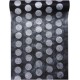 Chemin de table pois paillettes noir 5 M